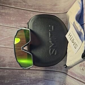 SMITH Shift MAG sunglasses with ChromaPopGreen mirror & clear lenses NIB**